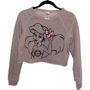 Disney Lil Mermaid Ariel crop Sweater